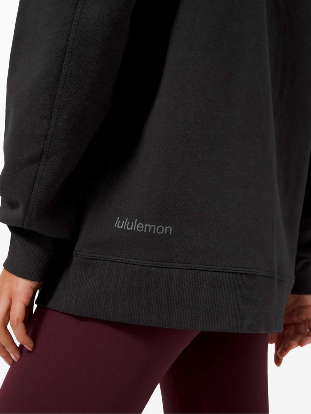 Lululemon Perfectly Oversized Crew - Black (2nd Release) - Size 2